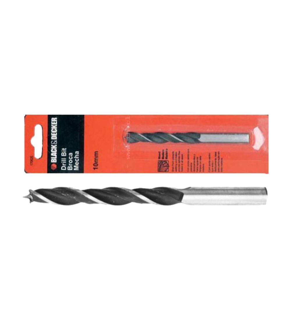 MECHA PARA MADERA 3 PUNTAS B+D 10MM EN BLISTER